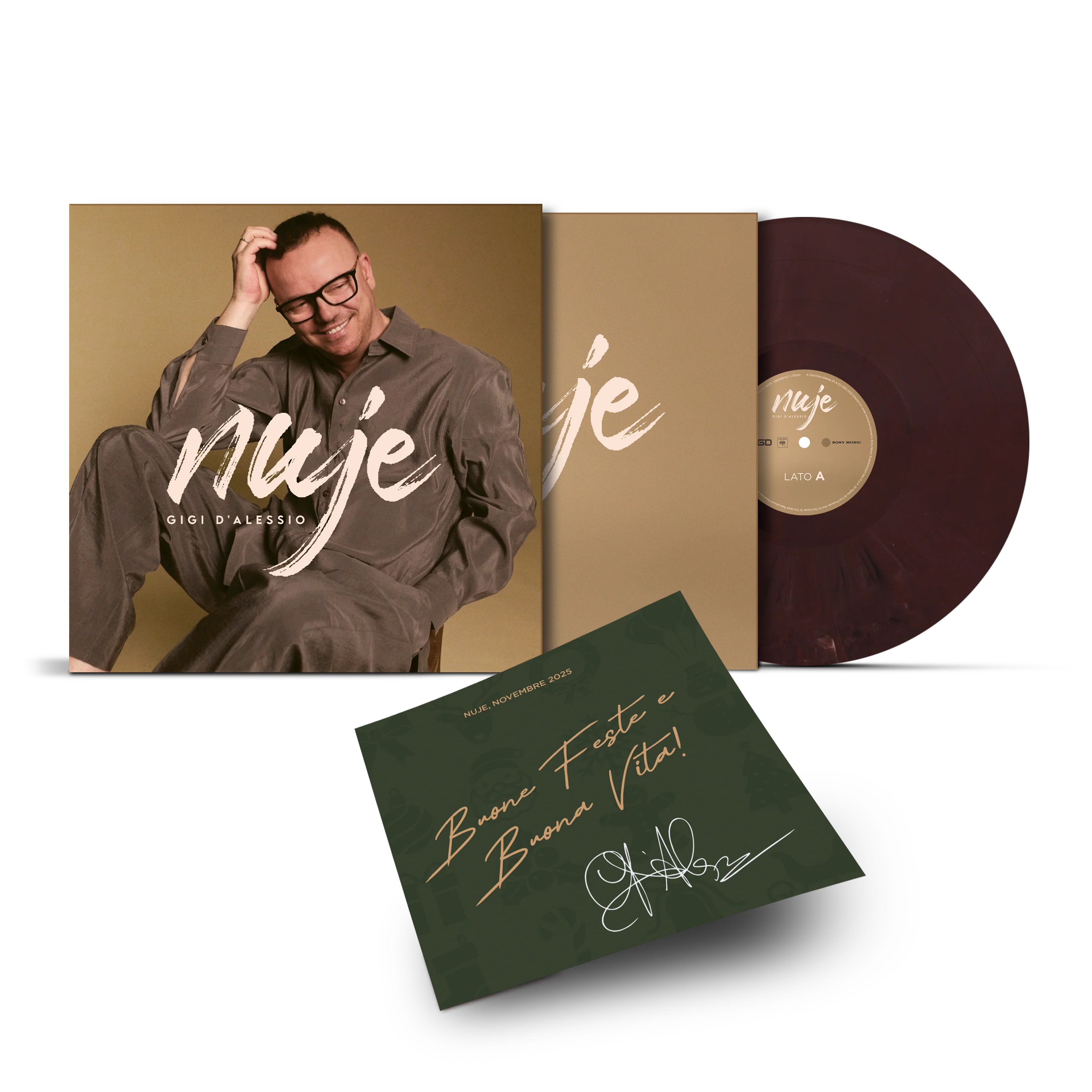 NUJE - LP Marmorizzato Autografato | Gigi D'Alessio