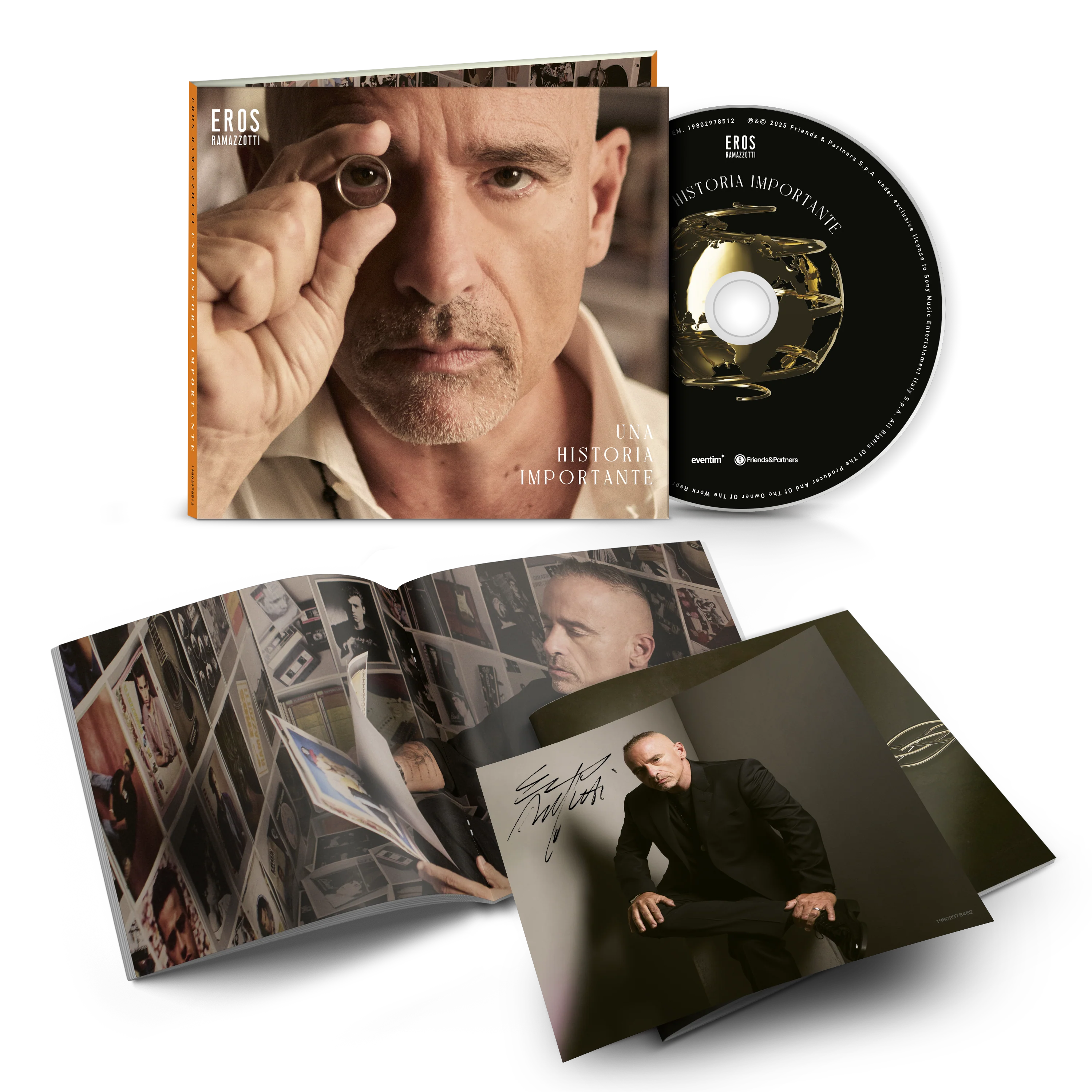 Una Historia Importante - CD Deluxe - Autografiado - Spanish | Eros Ramazzotti